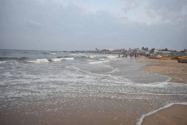 Strand van Kovalam in East Coast Road Chennai — Stockfoto