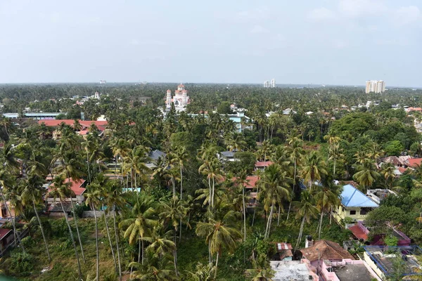 Kollam, Kerala, Hindistan: 2 Mart 2019 - Tangasseri Bebek İsa Katedrali — Stok fotoğraf