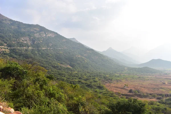 Ghats occidentales Vista desde Meghamalai Hills en Tamil Nadu — Foto de Stock