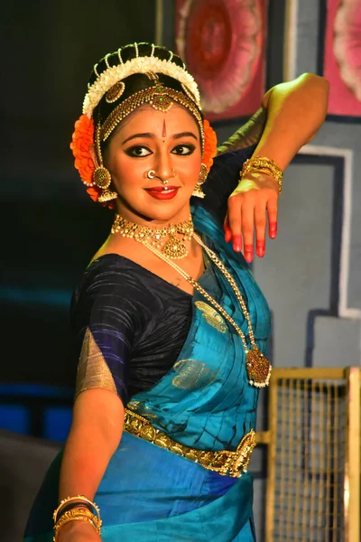Chennai Tamilnadu India Febbraio 2020 Attrice Lakshmi Menon Dance Performance — Foto Stock