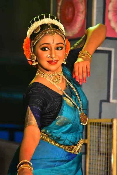 Chennai Tamilnadu Indien Februar 2020 Schauspielerin Lakshmi Menon Tanzaufführung Chennai — Stockfoto