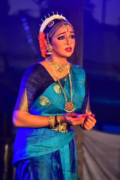 Chennai Tamilnadu Indien Februar 2020 Schauspielerin Lakshmi Menon Tanzaufführung Chennai — Stockfoto