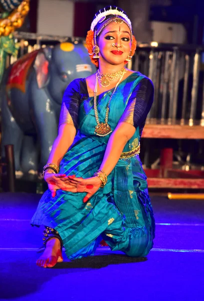 Chennai Tamilnadu Indie Února 2020 Herečka Lakshmi Menon Dance Performance — Stock fotografie
