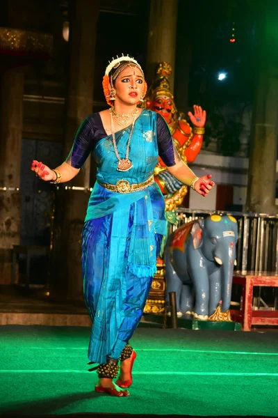 Ченнай Тамилнаду Индия Февраля 2020 Года Актриса Ишми Менон Танцевала — стоковое фото