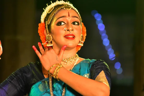 Chennai Tamilnadu India Februari 2020 Actrice Lakshmi Menon Dance Performance — Stockfoto