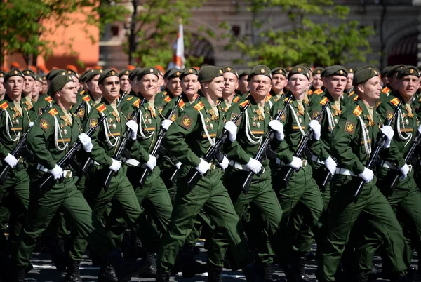 Moscow Rússia Maio 2018 Cadetes Academia Militar Logística Nome Exército — Fotografia de Stock