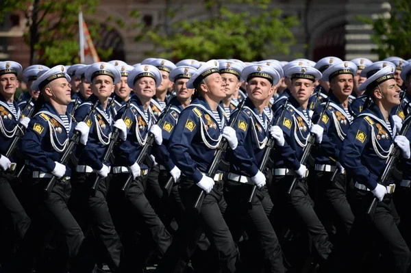 Moscow Russia May 2018 Cadets Black Sea Higher Naval School — Stock Photo, Image