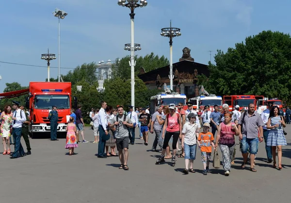 Moscow Russia June 2016 Exhibition Firefighting Vehicles Exhibition Center — Stock Photo, Image