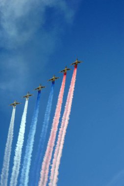 Moskova, Rusya 9 Mayıs 2018: Su-25 