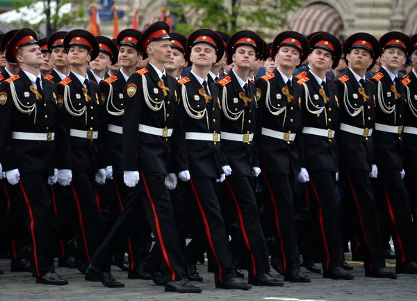 Moscow Russia May 2018 Cadets Moscow Presidential Cadet School National — Stock Photo, Image