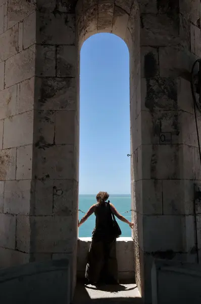 Vue sur la mer antique depuis la Sainte Croix . — Photo