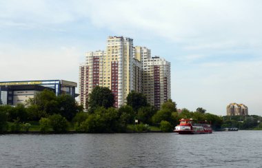  Zevk tekne Khimki rezervuar Moskova'da, 