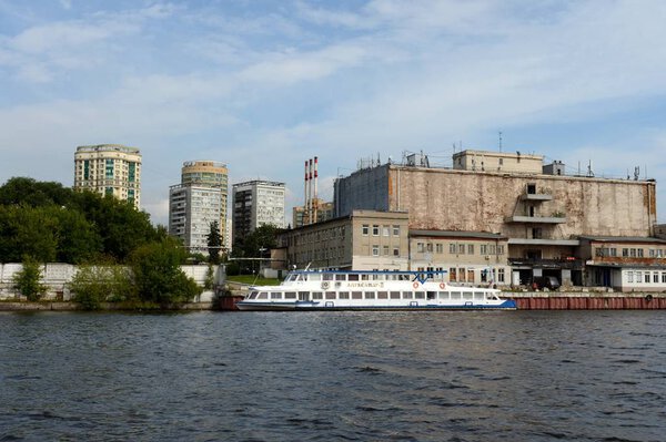  Pleasure boat "Alexander II" at the Khimki water reservoir in Moscow