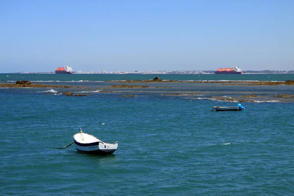 Cadiz España Julio 2011 Puerto Cádiz Orillas Del Golfo Cádiz — Foto de Stock