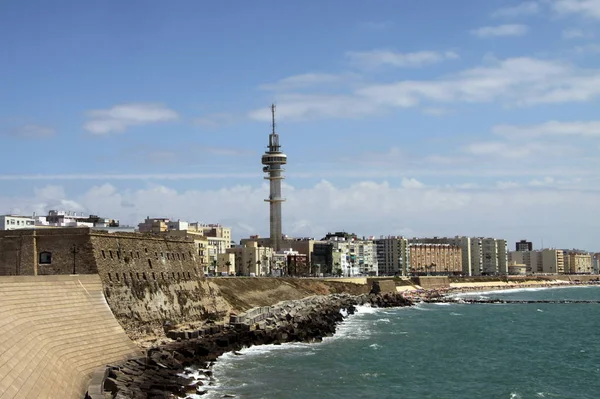 Cádiz Španělsko Července 2011 Pohled Cadiz Jedním Nejstarobylejších Měst Západní — Stock fotografie