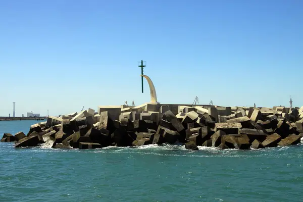 西班牙加斯 2011年7月8日 古代海上城市加斯湾码头 — 图库照片