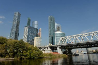Moskova, Rusya 15 Eylül 2018: Moskova Uluslararası İş Merkezi 