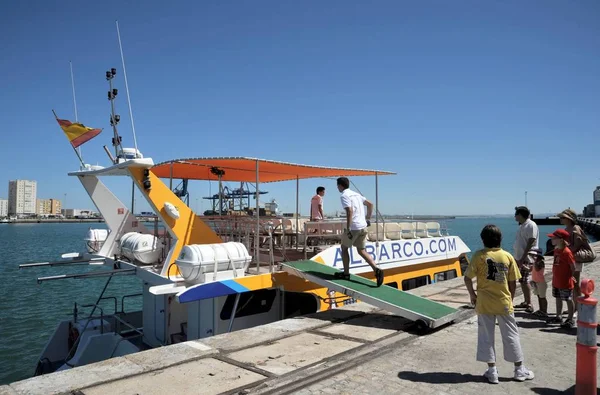 Cadiz Spanya Temmuz 2011 Pleasure Tekne Cadiz Eski Deniz Şehir — Stok fotoğraf