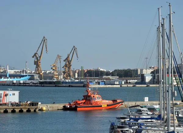Cadiz Spanje Juli 2011 Rescue Boot Haven Van Cadiz — Stockfoto