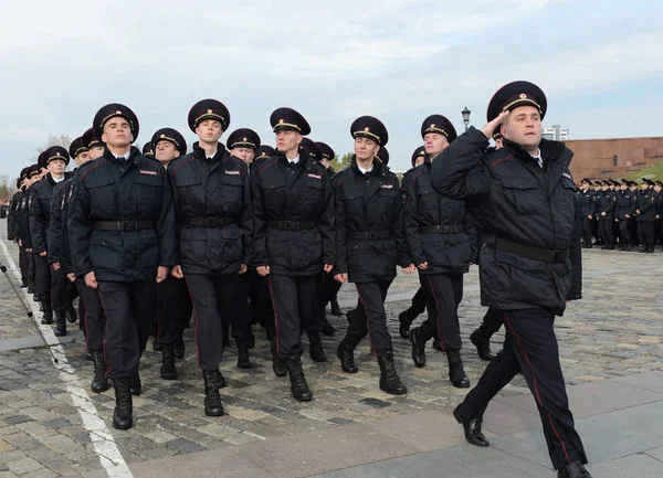 Mosca Russia Ottobre 2015 Nella Sfilata Dei Cadetti Della Polizia — Foto Stock