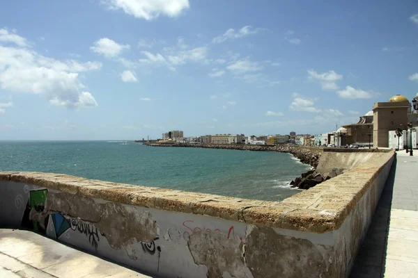 Κάντιθ Ισπανία Ιουλίου 2011 Άποψη Από Την Αρχαία Θάλασσα Πόλη — Φωτογραφία Αρχείου