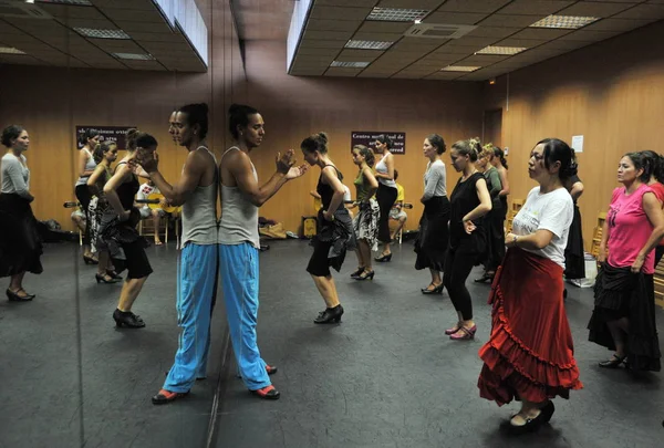 Cadiz Espagne Juillet 2011 Professeur Flamenco Miguel Vargas Centre Art — Photo