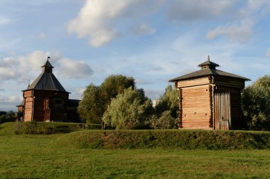  Sumy Ostrog moss kule ve Moskova'da Kolomna şehir Bratsk Ostrog Kulesi