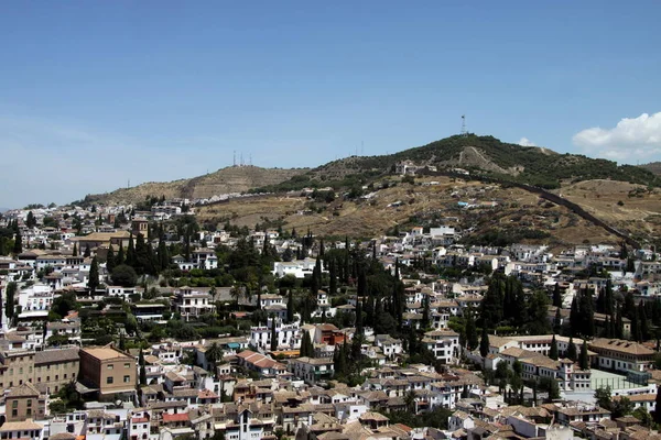 Granada Spagna Luglio 2011 Veduta Della Città Granada Dall Alhambra — Foto Stock