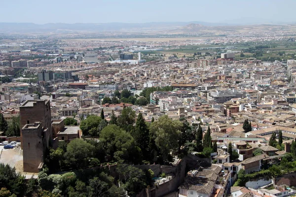 Granada España Julio 2011 Vista Ciudad Granada Desde Alhambra —  Fotos de Stock