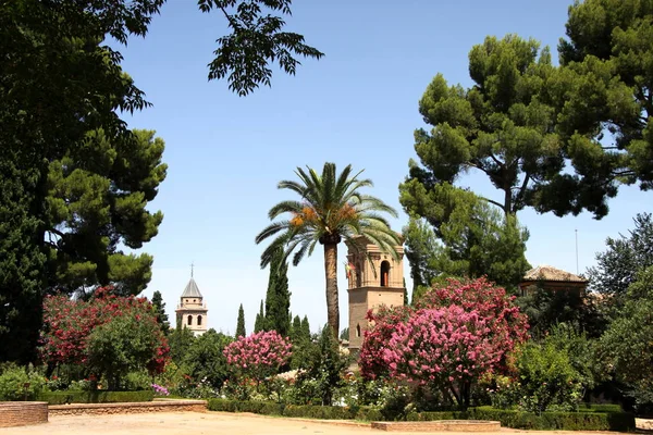 Γρανάδα Ισπανία Ιουλίου 2011 Αρχιτεκτονικά Και Συγκρότημα Πάρκο Της Αλάμπρα — Φωτογραφία Αρχείου