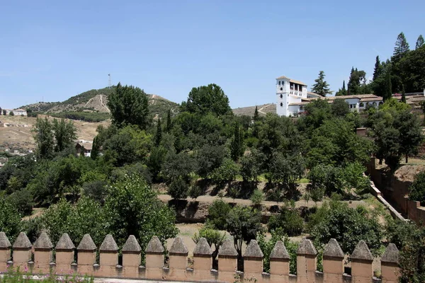 Granada Spain July 2011 View Alhambra Palace Granada Andalusia Spain — Stock Photo, Image