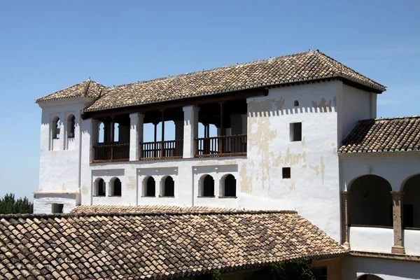 Granada Espanha Julho 2011 Vista Palácio Alhambra Granada Andaluzia Espanha — Fotografia de Stock