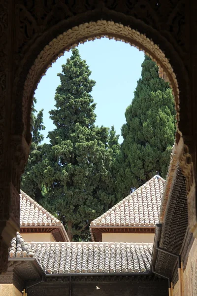 Granada España Julio 2011 Complejo Arquitectónico Parques Alhambra Granada — Foto de Stock