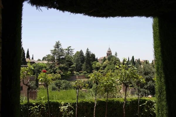 Granada Espanha Julho 2011 Complexo Arquitetônico Parque Alhambra Granada — Fotografia de Stock