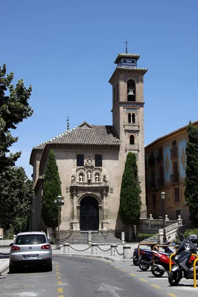Granada Espanha Julho 2011 Igreja Santa Ana Construída Nos Anos — Fotografia de Stock