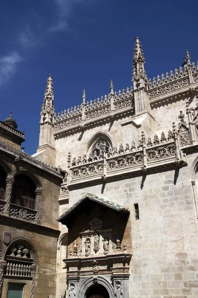 Granada Spanyolország 2011 Július Gótikus Katedrális Megtestesülés Granada Építészeti Részleteket — Stock Fotó