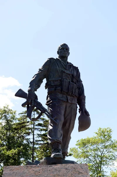 Moscow Russia June 2018 Monument Soldiers Internationalists Poklonnaya Hill Moscow — Stock Photo, Image