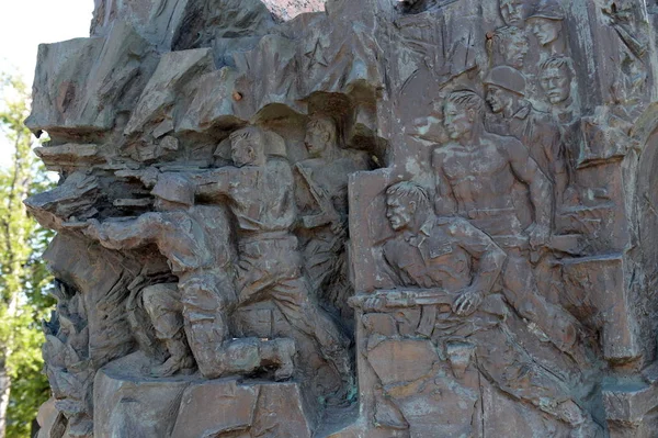 Moscow Russia June 2018 Fragment Monument Soldiers Internationalists Moscow Poklonnaya — Stock Photo, Image