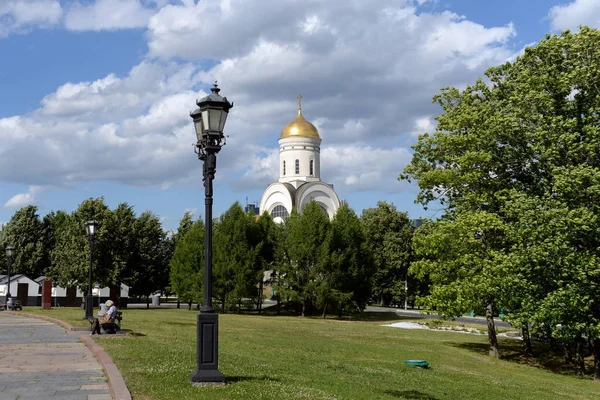 Moscú Rusia Junio 2018 Vista Iglesia San Jorge Victorioso Colina — Foto de Stock