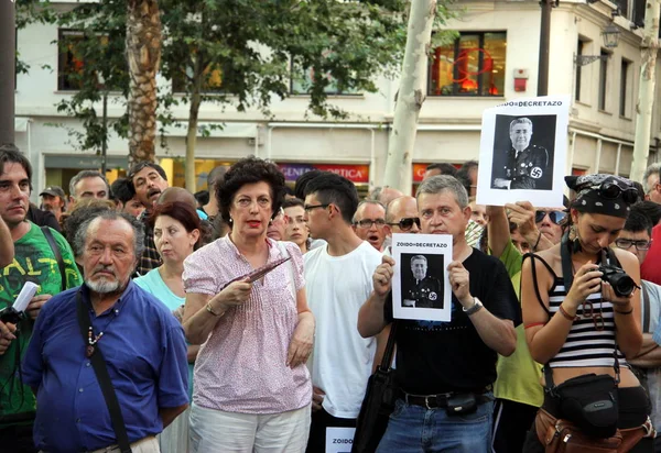 西班牙塞维利亚 2011年7月27日 塞维利亚居民支持公共交通的行动 — 图库照片