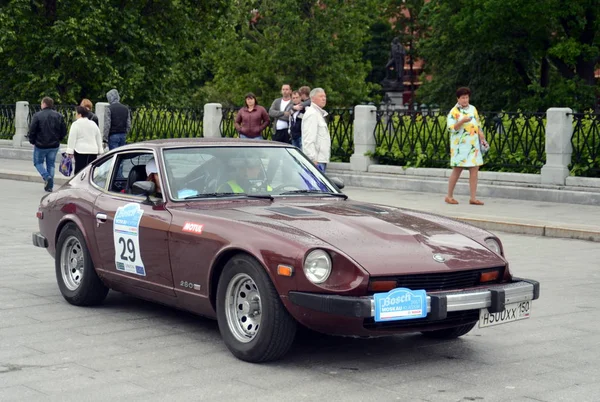 Moscow Russia June 2017 Datsun 280Z Start Rally Vintage Cars — Stock Photo, Image