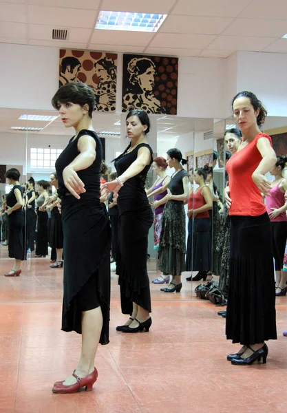 Seville Spain July 2011 Teacher Flamenco Dancer Leonor Leal Conducts — Stock Photo, Image