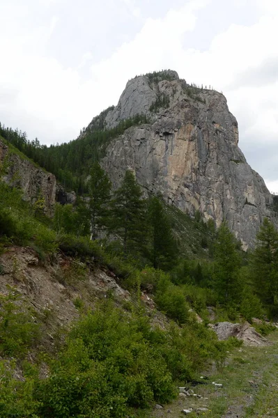 Mountain landscape by the river Chuya, Altai Republic, Siberia, Russia — Stock Photo, Image