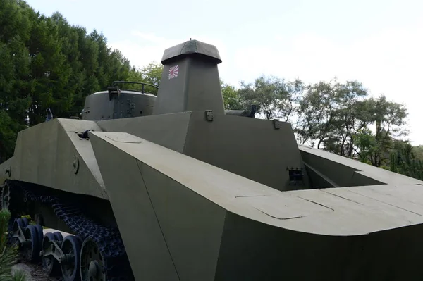 Японский легкий амфибийный танк Тип 2 Ка-Ми в музее военной техники на Поклонной горе Москва — стоковое фото