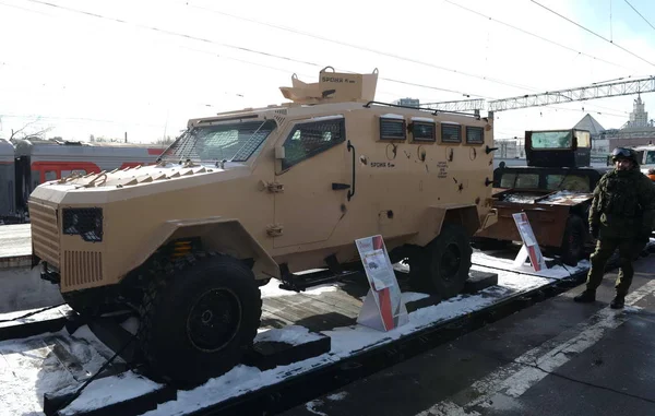 Moscow Russia February 2019 Turkish Light Armored Vehicle Mspv Panthera — Stock Photo, Image