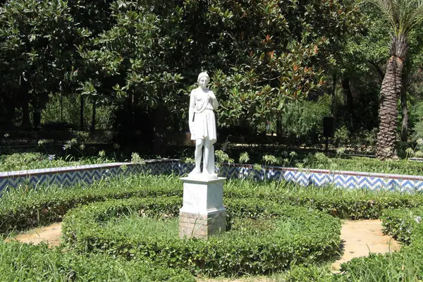 Seville Espagne Juillet 2011 Sculpture Dans Parc Maria Luisa Séville — Photo