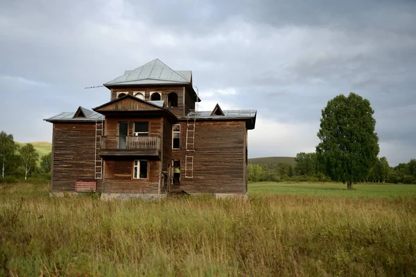 Altai Region Ryssland September 2018 Övergivna Turist Komplex Eldorado Vid — Stockfoto