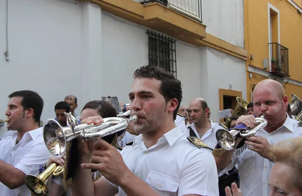 Seville Spain July 2011 Musicians City Festival Seville — Stock Photo, Image