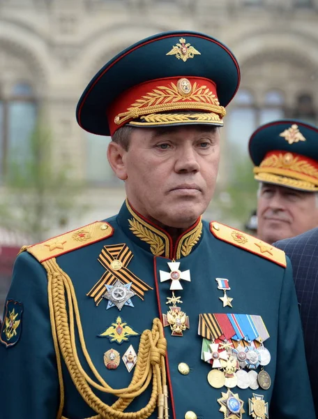 Náčelník generálního štábu ruských ozbrojených sil první náměstek obrany ministr, armádní generál Valerij Gerasimov — Stock fotografie