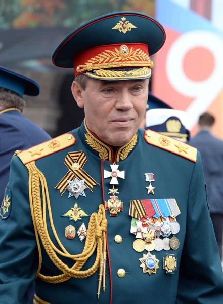 Jefe del Estado Mayor de las Fuerzas Armadas rusas Primer Viceministro de Defensa, General del Ejército Valery Gerasimov — Foto de Stock